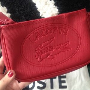 Lacoste Red Crossbody Small Purse Handbag